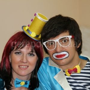 дует клоунов в Одессе, клоуны для детей Одесса, клоуны с животными
