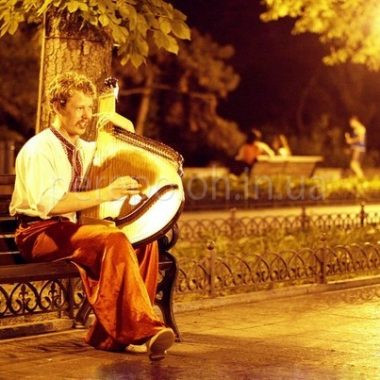 бандурист в Одессе, живая музыка в Одессе, музыканты Одессы.