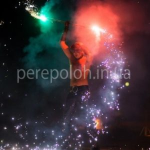 огненное шоу на праздник в Одессе