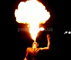 огненное шоу в Одессе на праздник